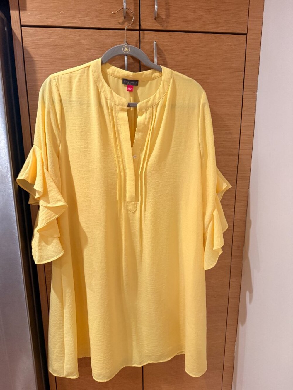 Yellow Vince Camuto Shift Dress Size Large
